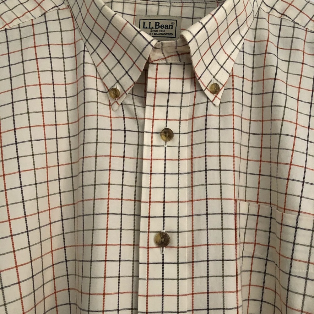 Men’s Ll Bean wrinkle free casual shirt
